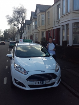 Aby Jones thrilled to be holding her Pass Certificate after passing first time today.  An excellent drive with only 2 driver faults. A hat trick in the family after her brother & sister passed with Sarah and Drivewell Driving Academy.  A good achievement from trying hard on lessons and juggling fitting lessons in around work. Congratulations an...
