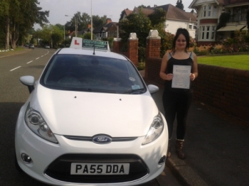 Bethan Disney proudly holding her Pass Certificate after passing first time today with few driver faults.  Another first time pass for Salvina and Drivewell Driving Academy.  A great achievement after fitting in lessons around pregnancy.  Congratulations and well done again. Enjoy your driving and keep you and the family safe.  Salvina & Sarah ...
