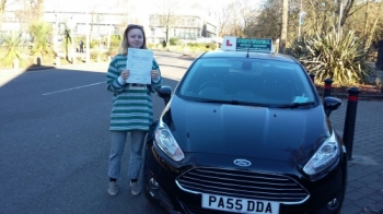 Daria Bartley-Vitolo so pleased to be holding her Pass Certificate after Passing her Driving Test today with only a few driver faults.  Daria is a brilliant, safe driver and was another great pupil to teach - always giving 100 per cent. Well done and congratulations again. Salvina Drivewell Driving Academy 30th November 2016....