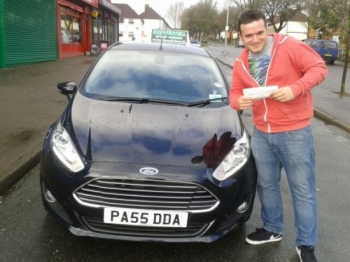 David Shore proudly holding his Pass Certificate after passing his test first time today.  An excellent drive with only 2 driver faults in awful weather.  A well deserved result from listening to Salvina to produce a safe confident drive. Well done and congratulations again.  Enjoy your driving and keep safe. Salvina & Sarah 12th February 2014.  ...