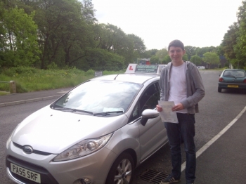 Joshua Moore proudly holding his Pass Certificate after passing his test today. A well deserved result from a positive attitude and hard work in between exams, and lots of practise.  It was fantastic to witness a well planned, confident drive, despite all the developing hazards that appeared with only 2 driver faults. Congratulations and well done ...