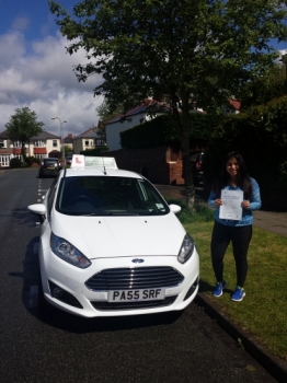 Joanna Cooney over the moon to be holding her Pass Certificate after passing her test today.  A great drive with only 3 driver faults.  A super reward after listening and taking on board advice during lessons and juggling lessons with studying for A Levels to drive both confidently and safely even negotiating Gabalfa roundabout on her test. Congrat...