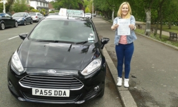 Kirsty Pannu clearly delighted to be holding her Pass certificate after passing her test first time today.  An excellent safe, confident drive with only 2 driver faults.  A well deserved result following such a positive attitude to both learning and continuously striving to improve on lessons.  Congratulations and well done again.  Enjoy your drivi...