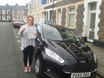 Kirsty Green delighted to be holding her Pass Certificate following a brilliant, faultless and safe drive.  NO DRIVER FAULTS.  Not many candidates can boast having a driving test with no recorded faults, but Kirtsy can - fantastic.  A great result after listening to Salvina and following her advice.  Congratulations and well done again. Enjoy your ...